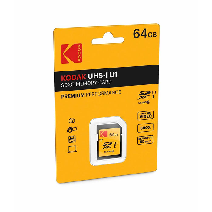 Micro SD Memory Card with Adaptor Kodak EKMSD64GXC10K 64 GB