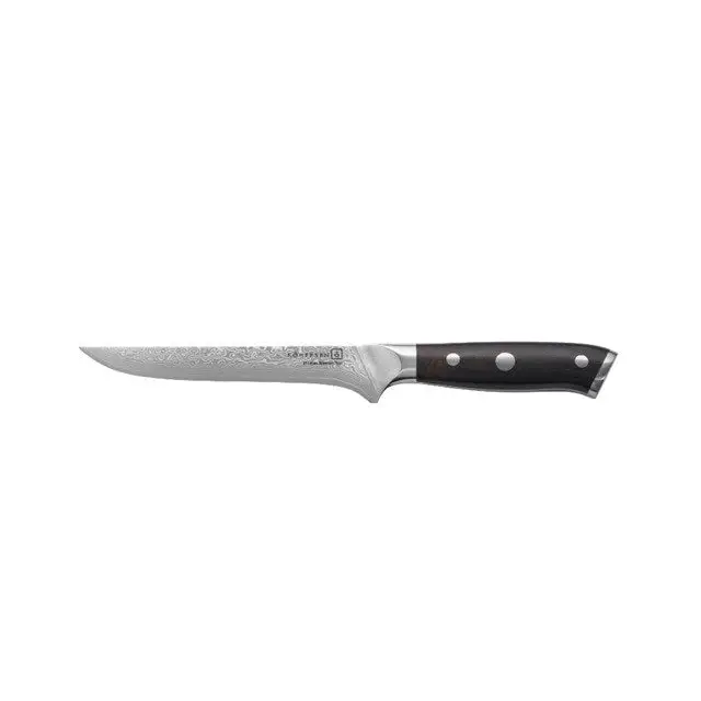 Kohersen Elegance Ebony Wood Boning knife Damascus steel 15.2 cm - Cutlery and cooking utensilsAGD-SZT<<<Home Appliance