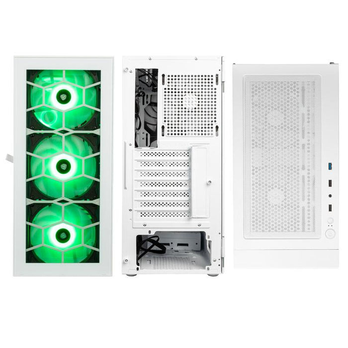 Kolink Observatory HF ARGB TG Mid-Tower Box, White