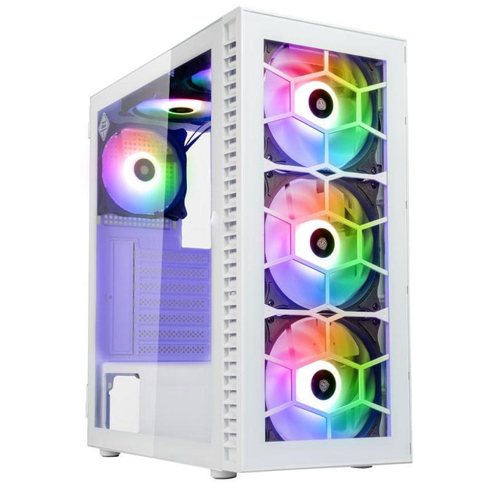Kolink Observatory HF ARGB TG Mid-Tower Box, White