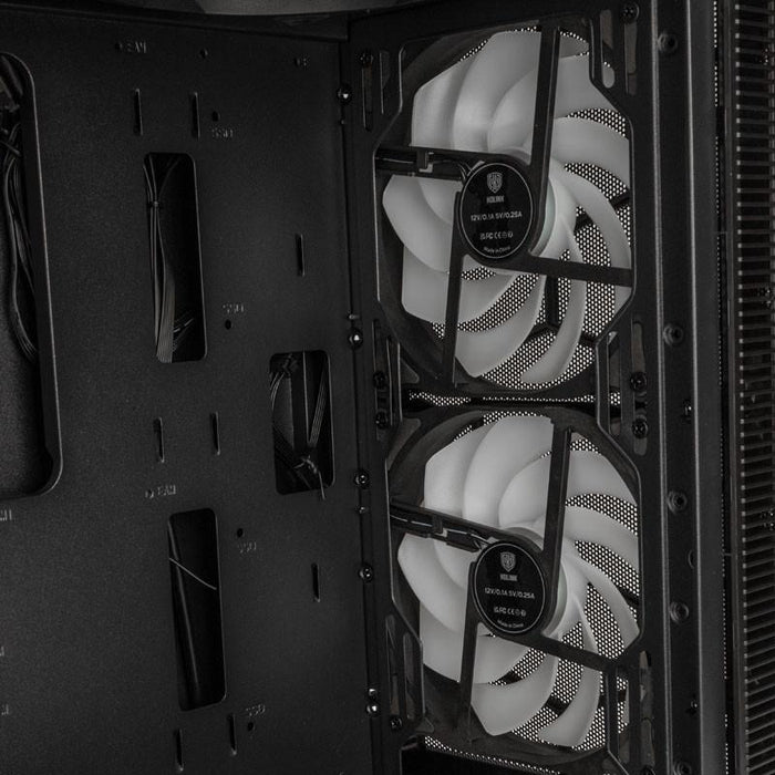 Kolink Observatory MX Mesh ARGB TG Mid-Tower Box, Black