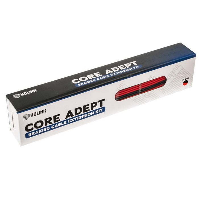 Set of Kolink Core braided cables, Black/Red
