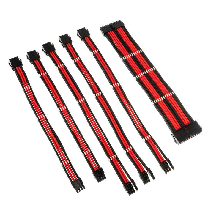 Set of Kolink Core braided cables, Black/Red