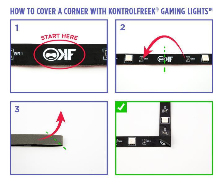 RGB strip KontrolFreek Gaming Lights Kit, USB (3.6m)