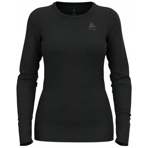 Koszulka damska Odlo BL TOP crew neck l/s MERINO 200 roz. S Czarna - Thermoactive underwearODM-BTE<<<Military