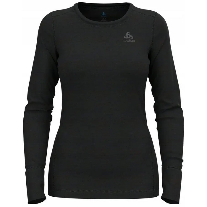 Koszulka damska Odlo BL TOP crew neck l/s MERINO 200 roz. S Czarna - Thermoactive underwearODM-BTE<<<Military