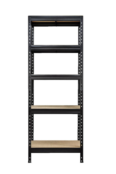 METAL RACK 180X75X35 5X150KG BLACK