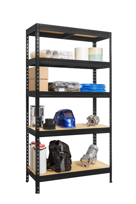 METAL RACK 180X90X45 5X250KG BLACK