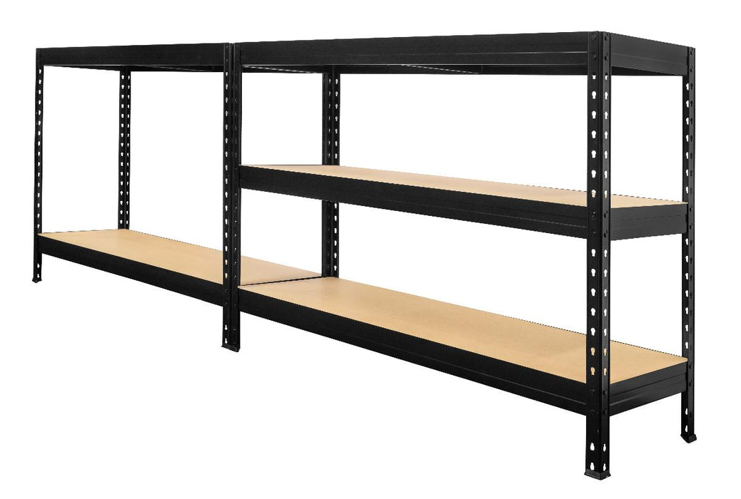 METAL RACK 180X120X45 5X275KG BLACK
