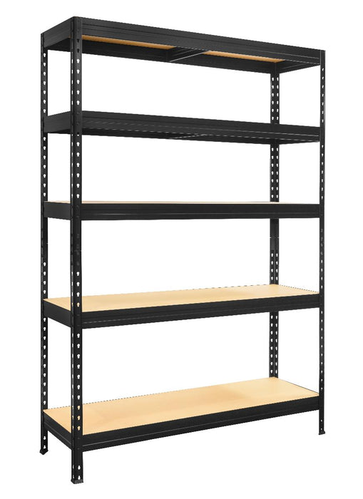 METAL RACK 180X120X45 5X275KG BLACK