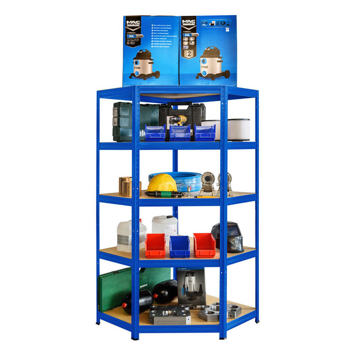 CORNER METAL SHELF KOVONA FUTUR 180X90X45/5 B