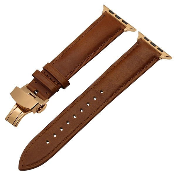 Leather strap from Italian leather for Apple Watch 5/4/3/2/1 38mm