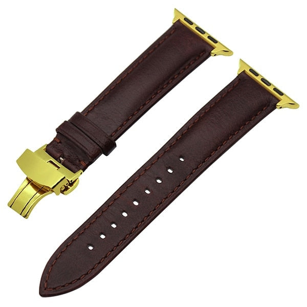 Leather strap from Italian leather for Apple Watch 5/4/3/2/1 38mm