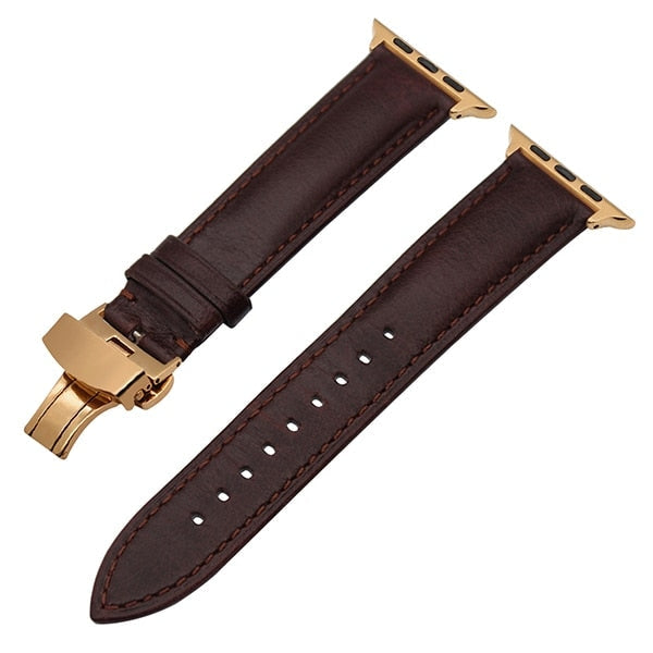 Leather strap from Italian leather for Apple Watch 5/4/3/2/1 38mm