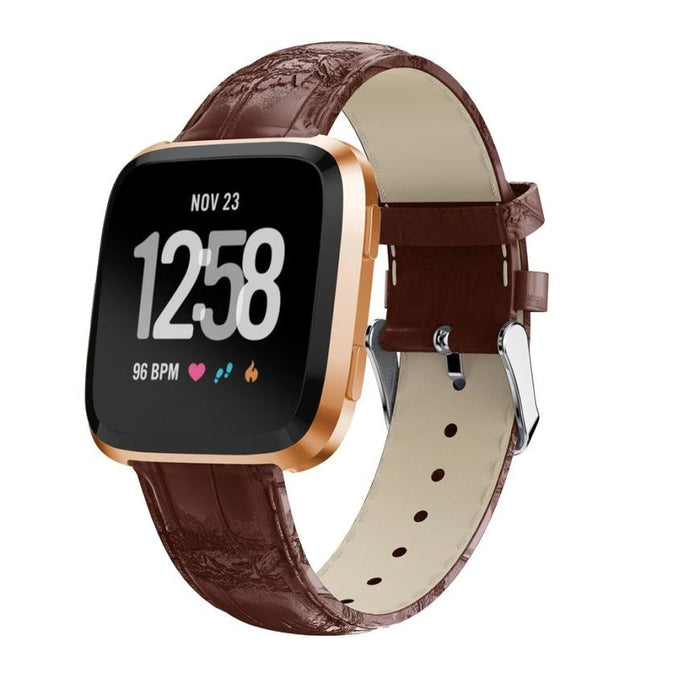 Leather strap Fitbit / Fitbit Versa