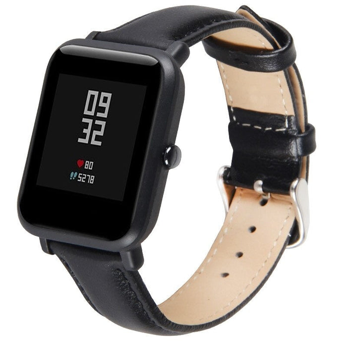 Leather strap for Xiaomi Huami Amazfit Bip