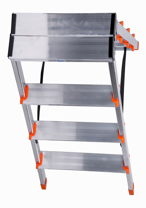 Krause Dopplo double-sided step ladder silver