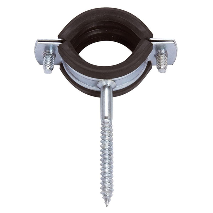 CLAMP WITH RUBBER AND SCREW 70MM 1/2 F15