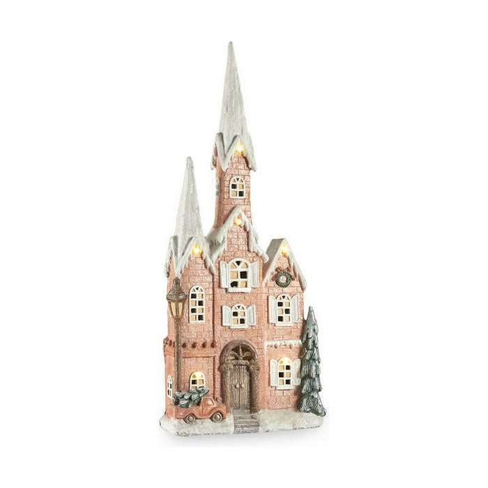 Christmas bauble Krist+ White Brown Green Pink House Christmas 20 x 125 x 55 cm LED Light Music