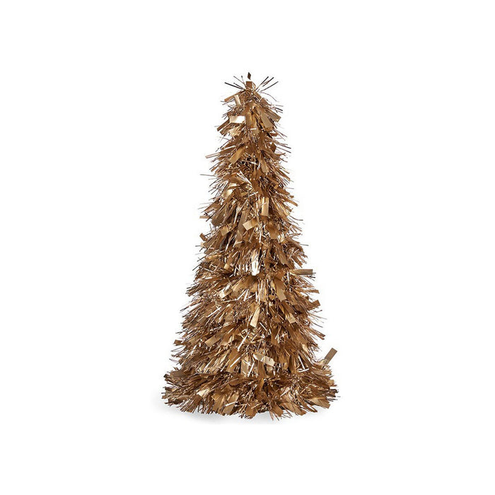 Christmas Tree Krist+ White Golden polypropylene PET Plastic Matt Tinsel 18 x 18 x 45,5 cm 27 x 45,5 x 27 cm