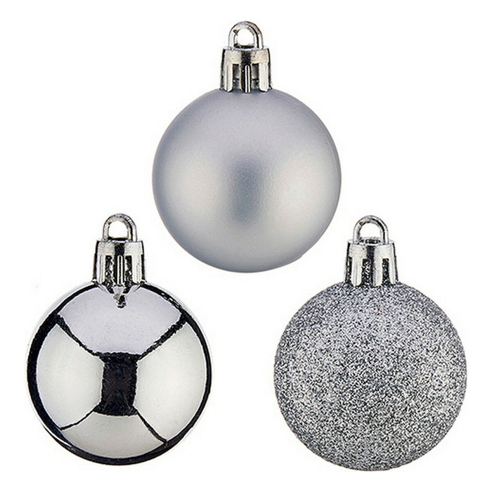 Christmas Baubles Krist+ Silver PVC Ø 4 cm