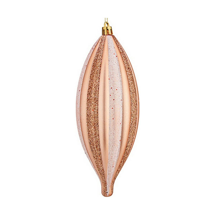 Christmas bauble Krist+ Copper Light Pink PVC 8,5 x 19 x 3 cm Streched