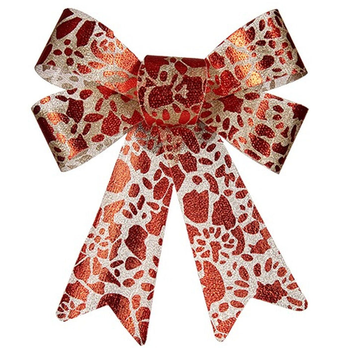 Loops Krist+ Red Golden Printed 15 x 4 x 16 cm 15 x 28 x 4 cm Christmas bauble (12 Units)