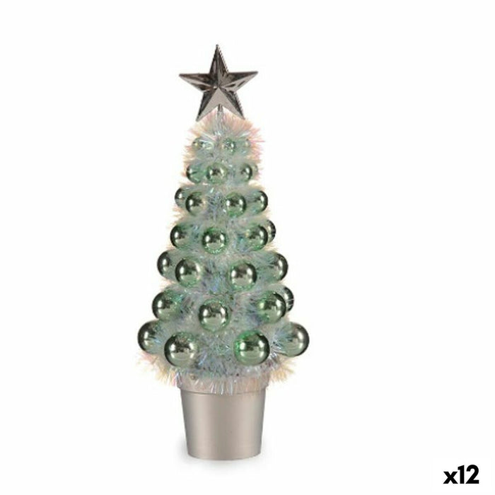 Christmas Tree Krist+ Green polypropylene PET Plastic Christmas Tree 12,2 x 30 x 12,2 cm (12 Units)