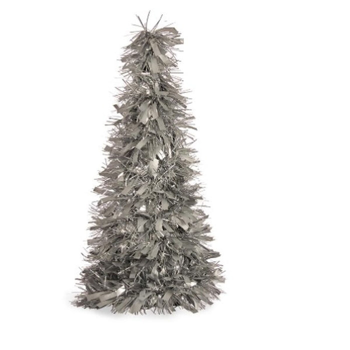Christmas Tree Krist+ Silver polypropylene PET Christmas Tree 27 x 45,5 x 27 cm Tinsel (12 Units)
