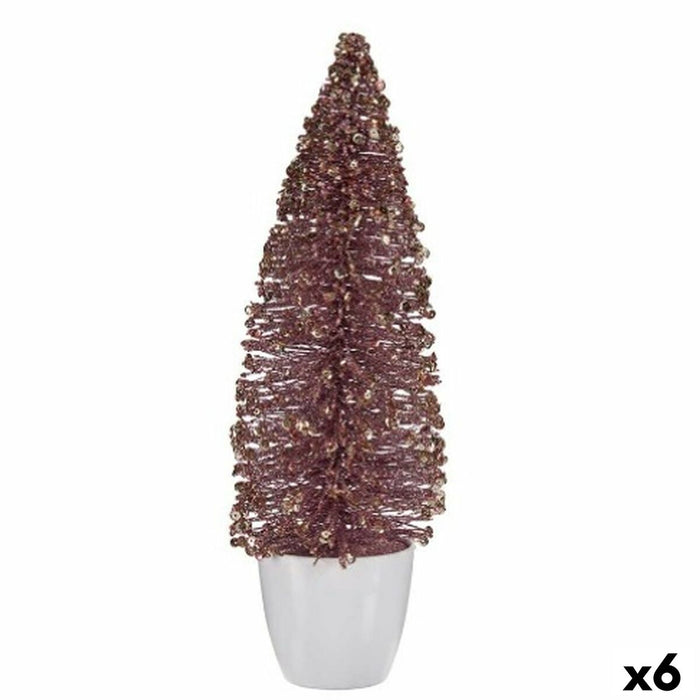 Christmas Tree Krist+ Pink Golden Christmas Tree 10 x 33 x 10 cm (6 Units)