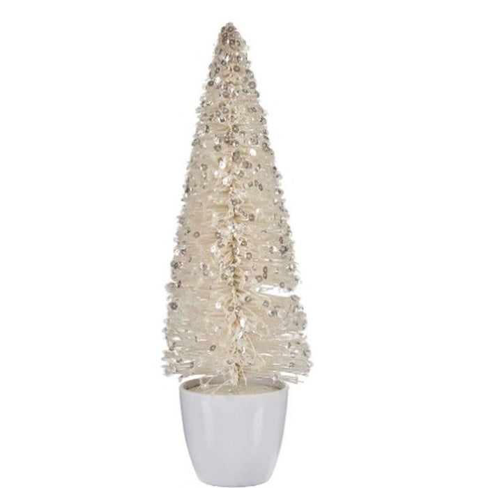 Christmas Tree Krist+ White Plastic Christmas Tree 10 x 33 x 10 cm (6 Units)