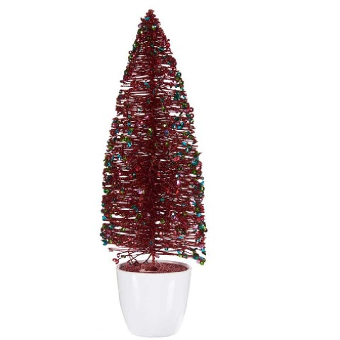 Christmas Tree Krist+ Red Plastic Christmas Tree 10 x 33 x 10 cm (6 Units)