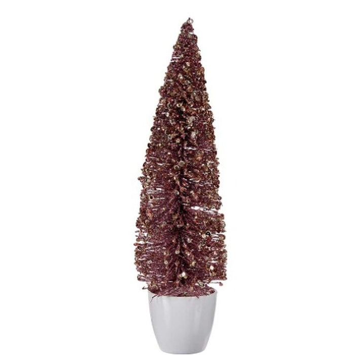 Christmas Tree Krist+ Pink Plastic Christmas Tree 10 x 38 x 10 cm (6 Units)