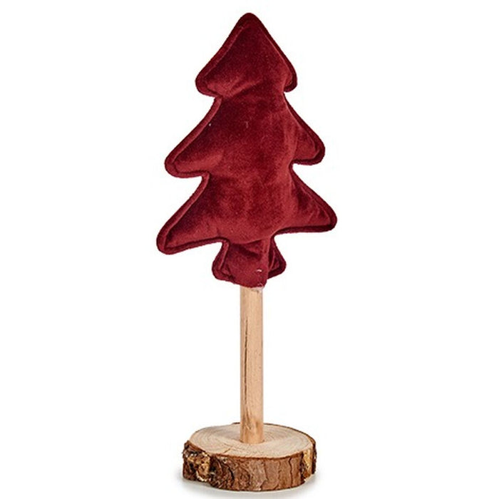 Christmas Tree Krist+ Maroon Polyester Wood 9,5 x 32 x 13 cm (12 Units)