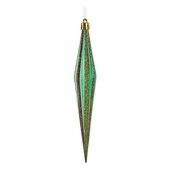 Christmas Decorations Set Krist+ Green Golden Streched 3 x 8,5 x 19 cm (12 Units)