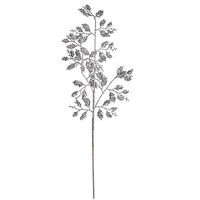Branch Krist+ Silver Metal Plastic Glitter 41 x 75 x 2,5 cm (12 Units)