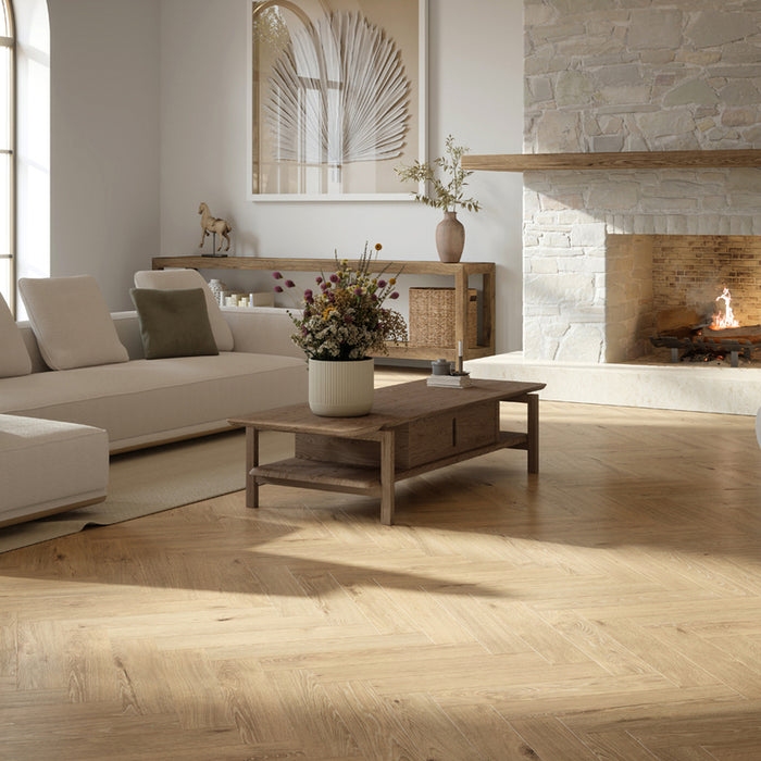 LAMINATE PARQUET HERRINGBONE HERRINGBONE KRONO ORIGINAL MORE SMOKED OAK K850, 8.00 mm, 32/AC5, BEVEL