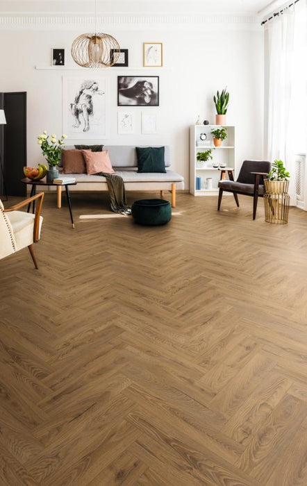 LAMINATE 8MM AC5/32 4V CARPENTER OAK