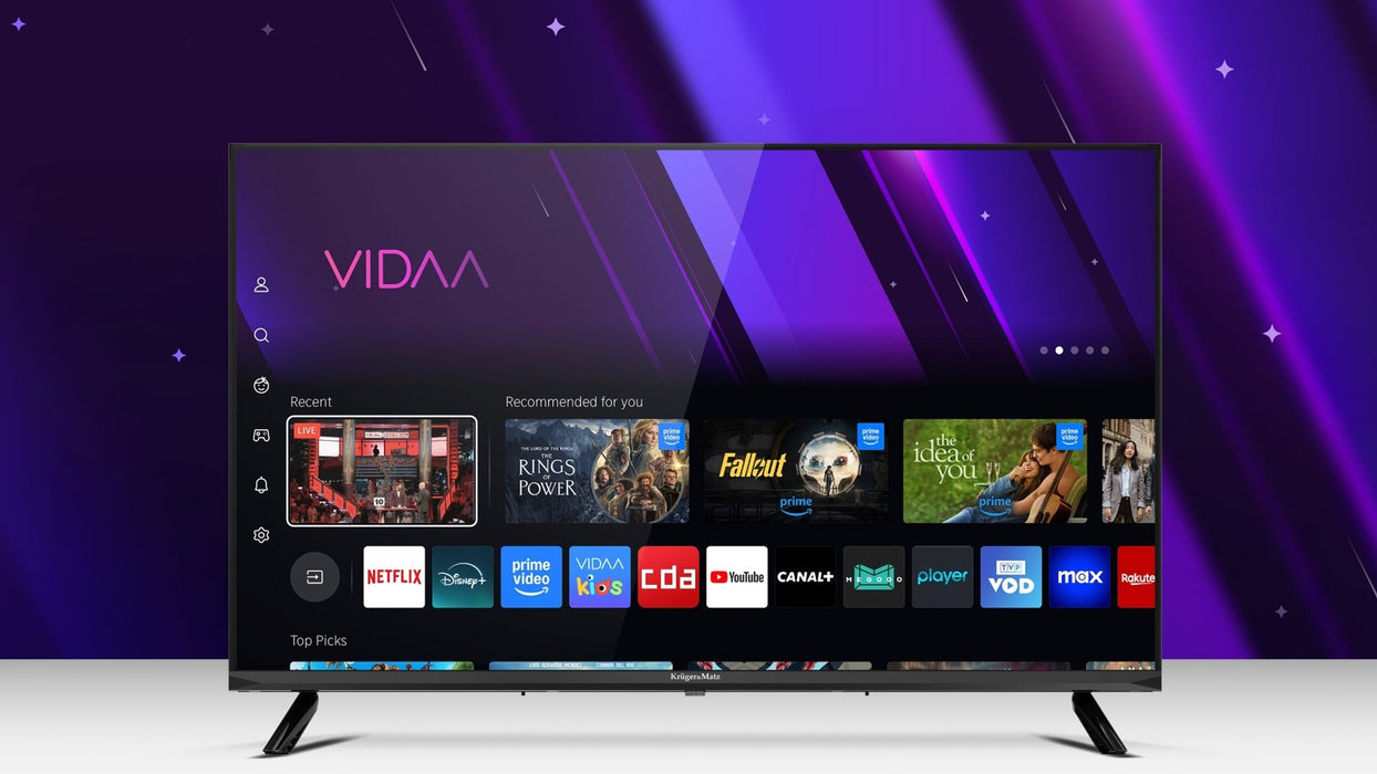 Krüger&Matz KM0240FHD-V3 101.6 cm (40") FHD Smart TV Wi-Fi Black