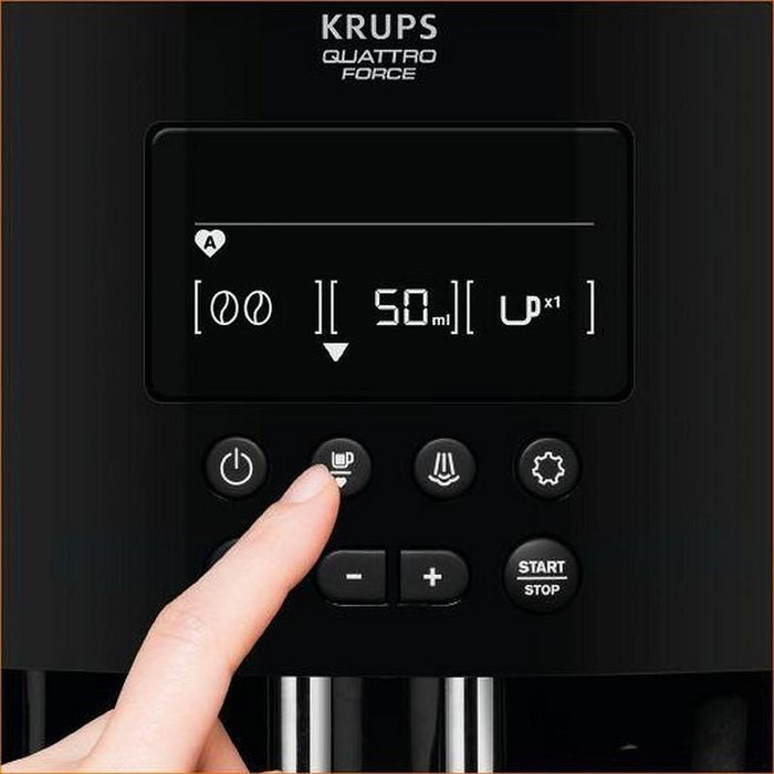 Krups EA817010, Espresso Automat Arabica, espresso machine, 1450W, 15 bar, 1.7l, Black