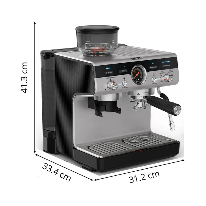 Krups XP804T10 Esp Pump+Grinder Precision Plus