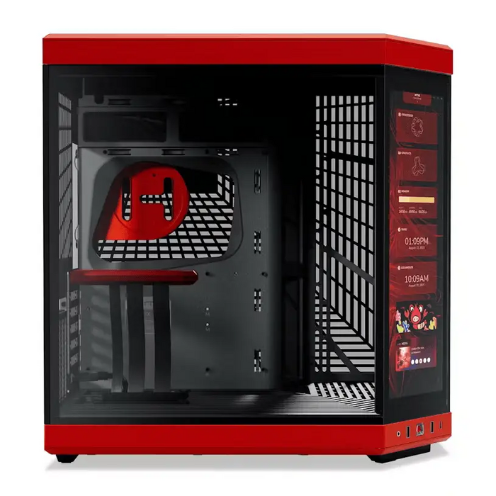 Кутия HYTE Y70 Tempered Glass Black/Red - Кутии за компютри<<<Компютърни компоненти<<<ValiAPI