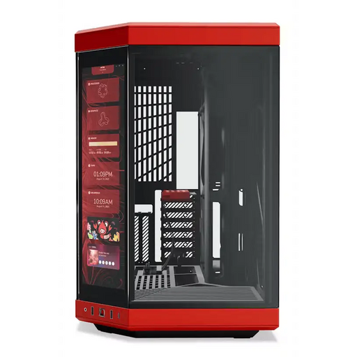 Кутия HYTE Y70 Tempered Glass Black/Red - Кутии за компютри<<<Компютърни компоненти<<<ValiAPI