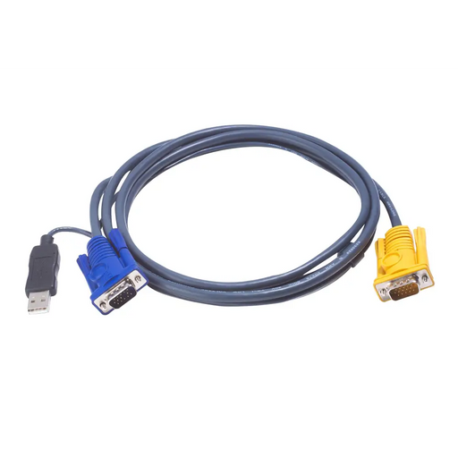 KVM cable ATEN PC HDB & USB to 3in1 SPHD(Keyboard/Mouse/Video) Built-in PS/2 to USB converter 1.8 m - KVM