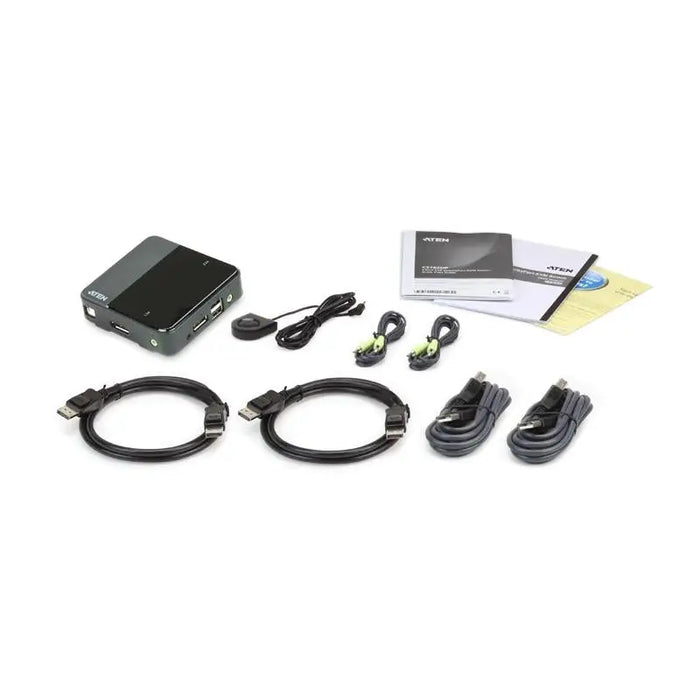 KVM switch ATEN CS782DP 2-port - KVM Суичове<<<Мрежово оборудване<<<ValiAPI&&&Switch KVM<<<Компютър Кабели и