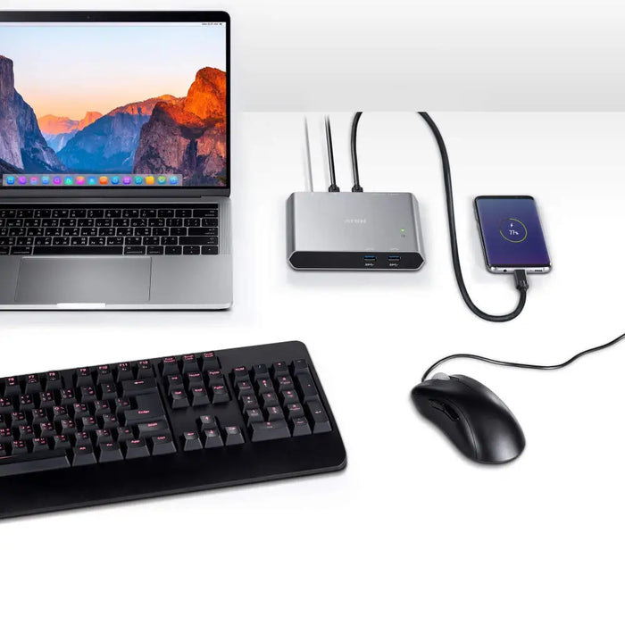 KVM Switch ATEN US3310 2-Port 4K HDMI USB-C - KVM Суичове<<<Мрежово оборудване<<<ValiAPI