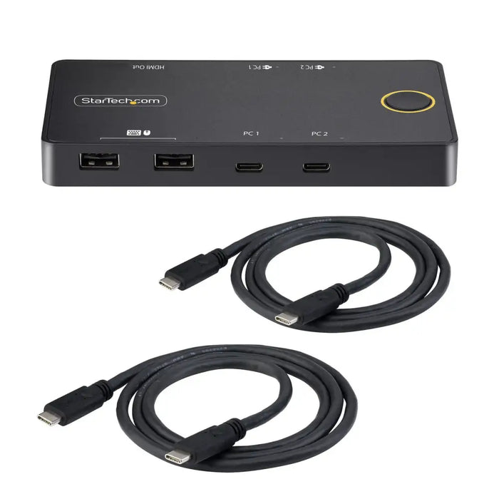 KVM switch Startech C2-H46-UC2-PD-KVM - Компютър Кабели и адаптери<<<Компютри| Електроника<<<BigBuy&&&Switch