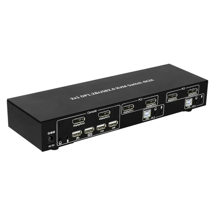 KVM switch Techly DP-KVM2 - Switch KVM<<<Компютър Кабели и адаптери<<<Компютри|