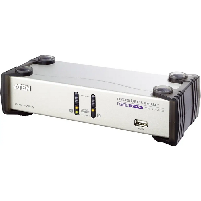 KVMP switch ATEN CS1742C-AT 2-port - KVM Суичове<<<Мрежово оборудване<<<ValiAPI