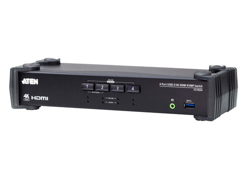 KVMP switch ATEN CS1824 4-port 4K USB 3.0 HDMI Audio - KVM Суичове<<<Мрежово оборудване<<<ValiAPI